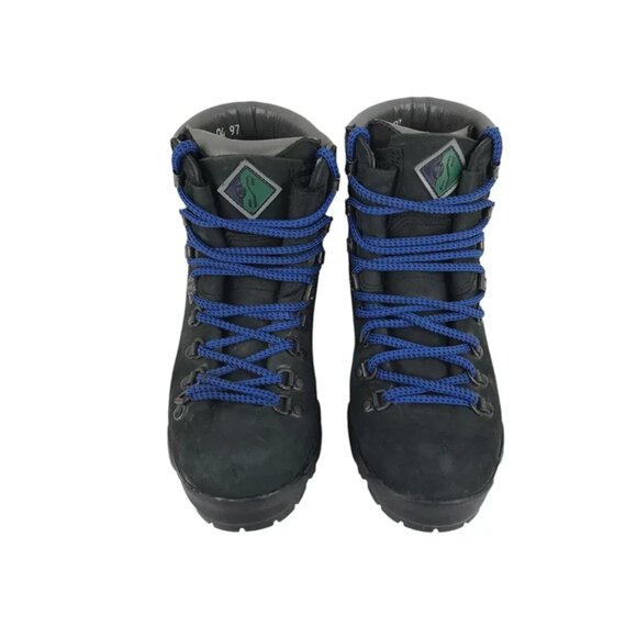 One Sport Womens Black Leather Round Toe Lace Up Outdoor Hiking Boot Size US 7.5 - Picture 4 of 10